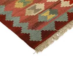 گلیم دستبافت چهار متری طرح قشقایی کد 596620
