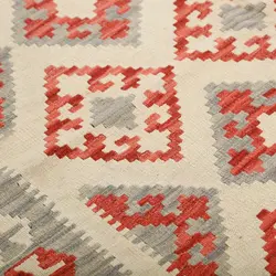 گلیم دستبافت چهار متری طرح قشقایی کد 596617