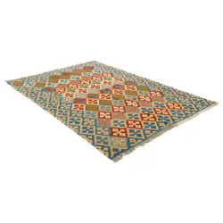 گلیم دستبافت چهار متری طرح قشقایی کد 596443