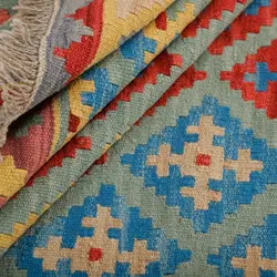 گلیم دستبافت چهار متری طرح قشقایی کد 596605