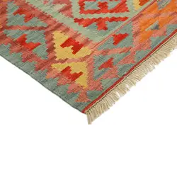 گلیم دستبافت چهار متری طرح قشقایی کد 596613