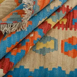 گلیم دستبافت پنج متری طرح قشقایی کد 596611