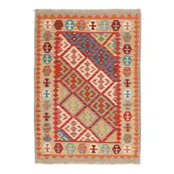 گلیم دستبافت دو و نیم متری طرح قشقایی کد 597801