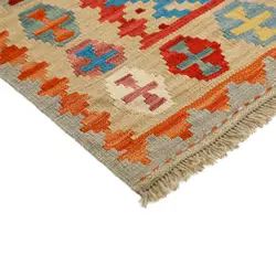 گلیم دستبافت دو و نیم متری طرح قشقایی کد 597801