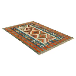گلیم دستبافت دو و نیم متری طرح قشقایی کد 597843