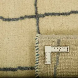 گبه دستبافت چهار متری مدل گل ابریشم نقشه مدرن کد 597403