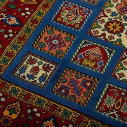 گلیم فرش دستبافت سه متری طرح سیرجان کد 598350