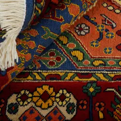 گلیم فرش دستبافت دو متری طرح سیرجان کد 598349