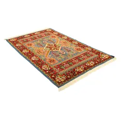 گلیم فرش دستبافت دو متری طرح سیرجان کد 598349