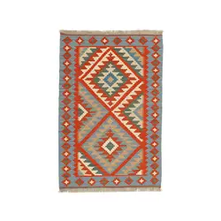 گلیم دستبافت یک و نیم متری قشقایی کد 597877