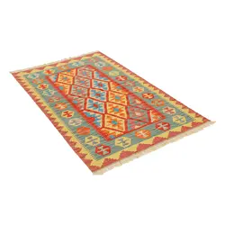گلیم دستبافت یک و نیم متری قشقایی کد 598623