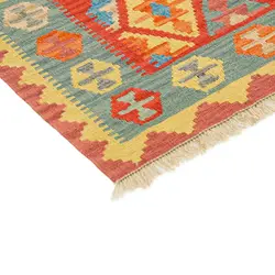 گلیم دستبافت یک و نیم متری قشقایی کد 598623