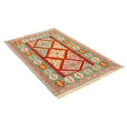 گلیم دستبافت یک و نیم متری قشقایی کد 598622