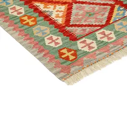 گلیم دستبافت یک و نیم متری قشقایی کد 598622