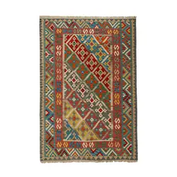 گلیم دستبافت شش و نیم متری قشقایی کد 598470
