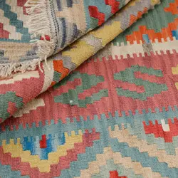 گلیم دستبافت شش و نیم متری قشقایی کد 598470