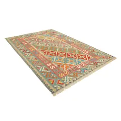 گلیم دستبافت شش و نیم متری قشقایی کد 598470