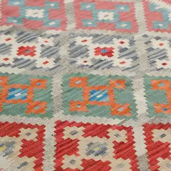 گلیم دستبافت شش و نیم متری قشقایی کد 598470