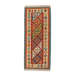 گلیم کناره دستبافت طول دو متری قشقایی کد 598520