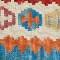 گلیم کناره دستبافت طول دو متری قشقایی کد 598520