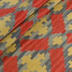 گلیم کناره دستبافت طول دو متری قشقایی کد 598541