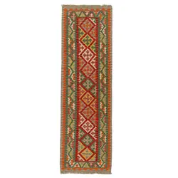گلیم کناره دستبافت طول سه متری قشقایی کد 598580