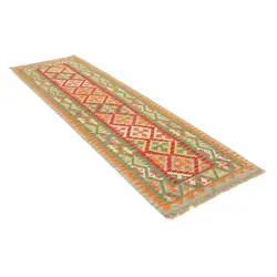 گلیم کناره دستبافت طول سه متری قشقایی کد 598580