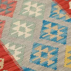 گلیم کناره دستبافت طول سه متری قشقایی کد 598585