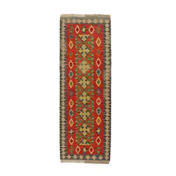 گلیم کناره دستبافت طول دو و نیم متری قشقایی کد 598568