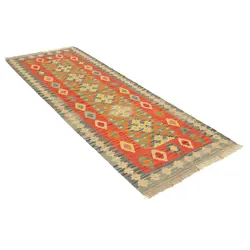 گلیم کناره دستبافت طول دو و نیم متری قشقایی کد 598568