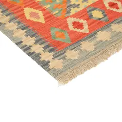 گلیم کناره دستبافت طول دو و نیم متری قشقایی کد 598568