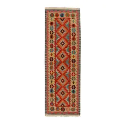 گلیم کناره دستبافت طول دو و نیم متری قشقایی کد 598574
