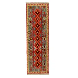 گلیم کناره دستبافت طول دو و نیم متری قشقایی کد 598575