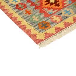 گلیم کناره دستبافت طول دو و نیم متری قشقایی کد 598575