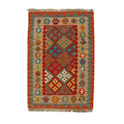 گلیم دستبافت یک متری قشقایی کد 598637
