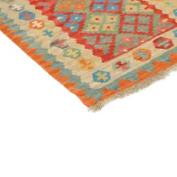 گلیم دستبافت یک متری قشقایی کد 598637