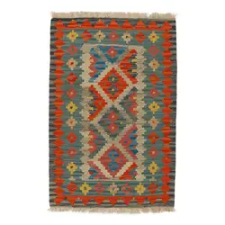 گلیم دستبافت یک متری قشقایی کد 598643
