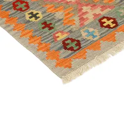 گلیم دستبافت یک متری قشقایی کد 598645