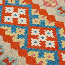 گلیم دستبافت یک متری قشقایی کد 598648