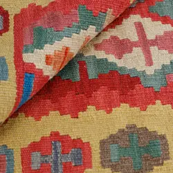 گلیم دستبافت یک متری قشقایی کد 598649