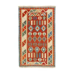 گلیم دستبافت دو و نیم متری قشقایی کد 597189