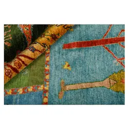گبه دستبافت پنج متری طرح قشقایی مدل چهارفصل کد 564506