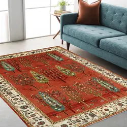 گبه دستبافت چهار متری طرح قشقایی نقشه درختی کد 564539