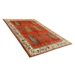 گبه دستبافت چهار متری طرح قشقایی نقشه درختی کد 564539