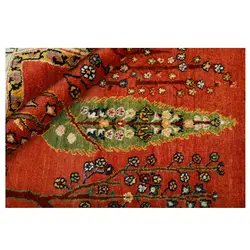 گبه دستبافت چهار متری طرح قشقایی نقشه درختی کد 564539