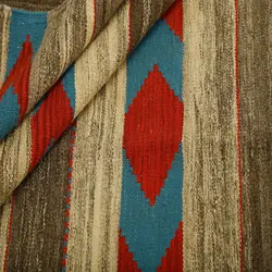 گلیم دستبافت چهار و نیم متری طرح قشقایی کد 594461