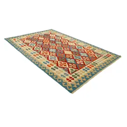 گلیم دستبافت شش متری طرح قشقایی کد 594467