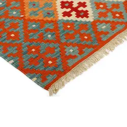 گلیم دستبافت چهار متری طرح قشقایی کد 596441