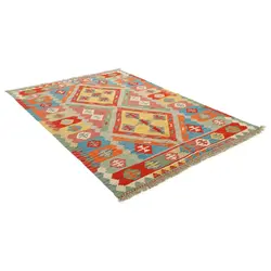 گلیم دستبافت چهار متری طرح قشقایی کد 596616