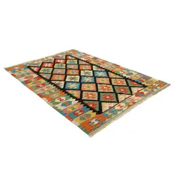 گلیم دستبافت چهار متری طرح قشقایی کد 597704